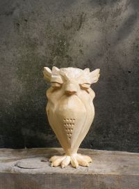 Vogel aus Holz Bildhauerei